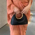 Borsa a mano con manico rotondo metallizzato Borse da sera di design di lusso per donna Borsa a