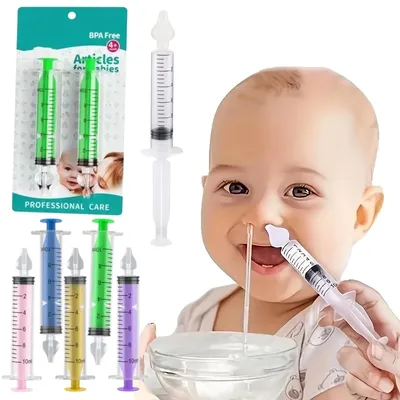 Silicone Baby Nasal Aspirator Syringe Baby Nose Cleaner Kids Rhinitis Nasal Washer Reusable Nasal