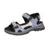 Trekkingsandale WALDLÄUFER "H-Sora", Damen, Gr. 5 (38), blau (jeansblau, grau, schwarz), Nubukleder, Textil, sportlich, Schuhe, Outdoorschuh, Sommerschuh, Keilabsatz, in bequemer Schuhweite H