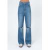Bequeme Jeans FRESHLIONS "Sofia", Damen, Gr. M, EURO-Größen, blau, 100% Baumwolle, Jeans, mit ausgestelltem Bein