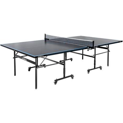 Tischtennisplatte JOOLA "Outdoor J100A", grau (grau, blau), TischtennisplattenB:76cm H:152,5cm L:274cm, wetterfest, klappbares Untergestell, inkl. Netz, B:76cm H:152,5cm L:274cm