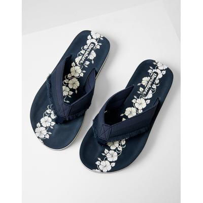 Navy Fringe Detail Sandals