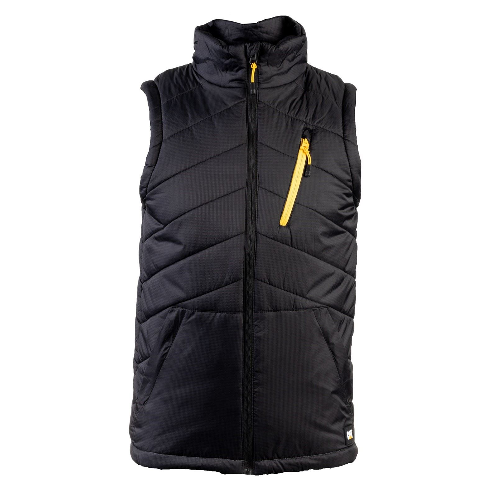Caterpillar Essentials Body Warmer Mens Black Gilets Nylon - Size Large | Caterpillar Sale | Discount Designer Brands