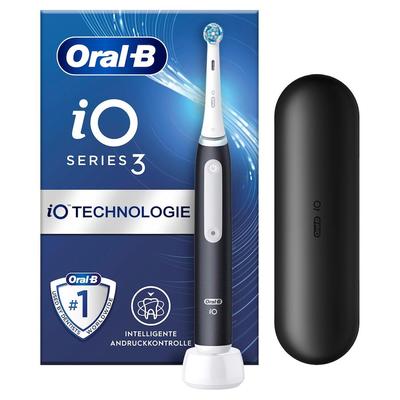 Oral-B - iO 3 in Schwarz + Reiseetui Elektrische Zahnbürsten 1 ct (88.39 € / 1 ct)