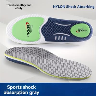 TEMU Shoe Cushion Sports Air Cushion Shock Absorption Long-lasting Support Men's Arch Support Odor-resistant Breathable Women's Soft Sole Carbon Plate Running Special Image