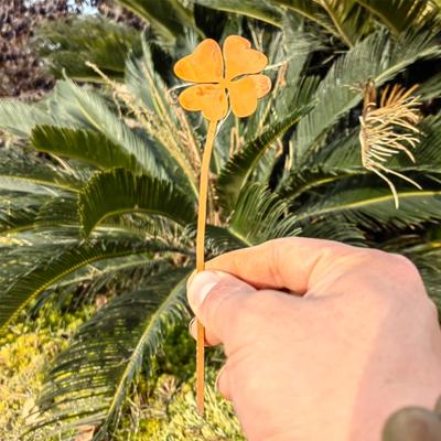 TEMU 1pc Art Deco Rustic Metal Garden Stake, Floor Mounted Outdoor Plant Decor For Easter, No Electricity Or Battery Needed, Garden Decor For Outside Image