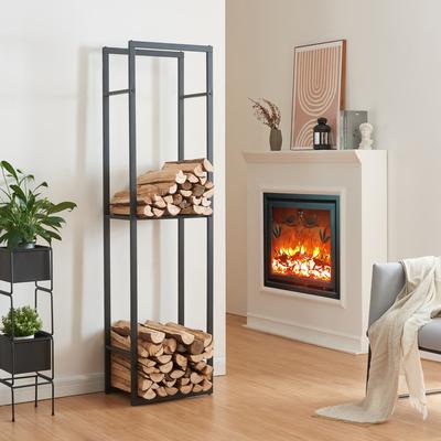 TEMU Firewood Rack Ulvila With Storage 45x30x170cm Image