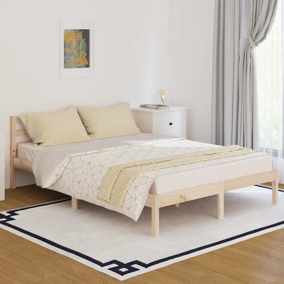 TEMU Solid Wood Bed Pine 140x200 Cm Image