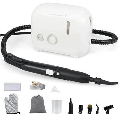Costway 1500W Portable Steam Cleaner with 34 oz Water Tank-White