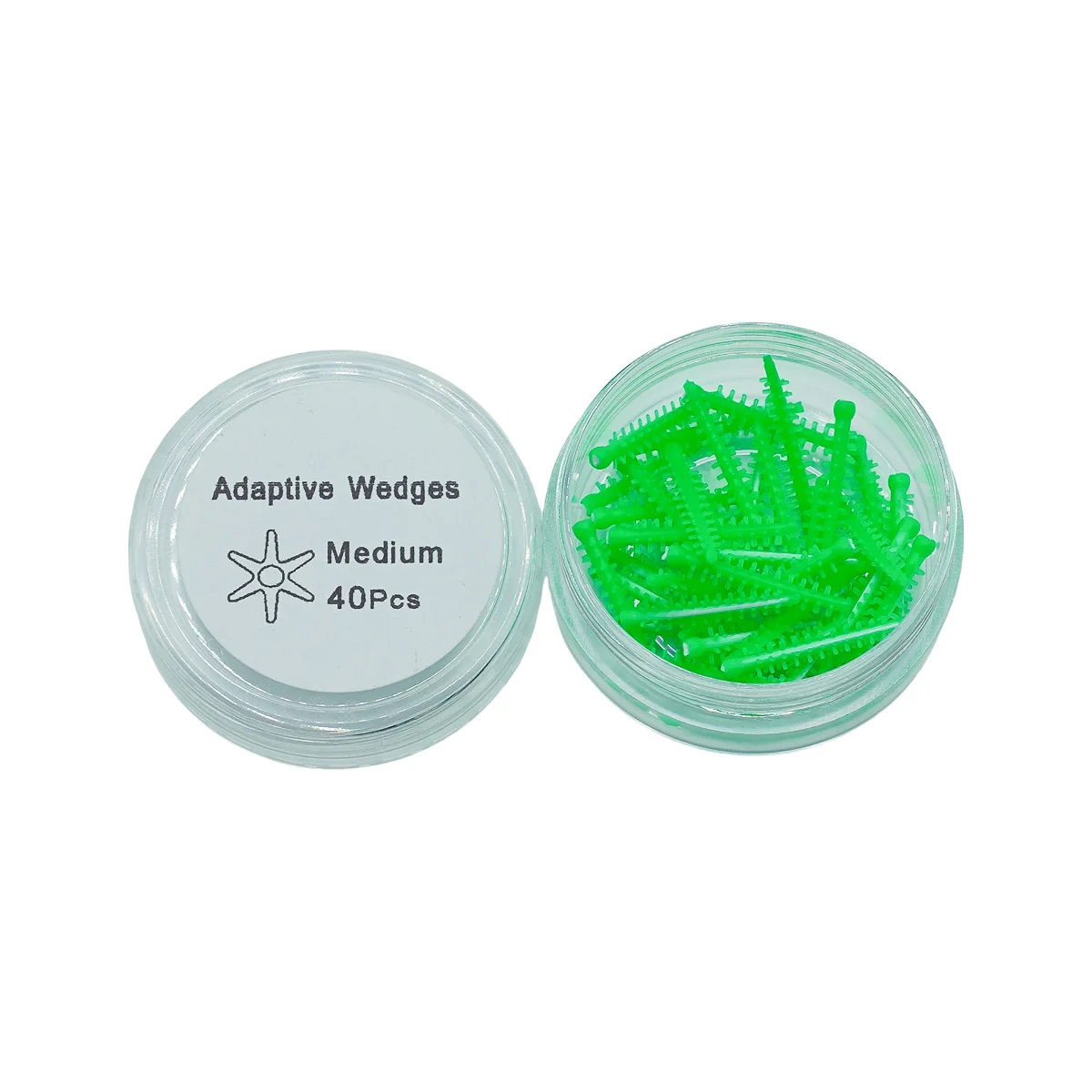 40 Stück zahnärztliche adaptive Keile aus medizinischem Silikon, 16 mm Länge, sterilisierbarer Zahnfleischschutz für Materialien im Zahnkliniklabor Image