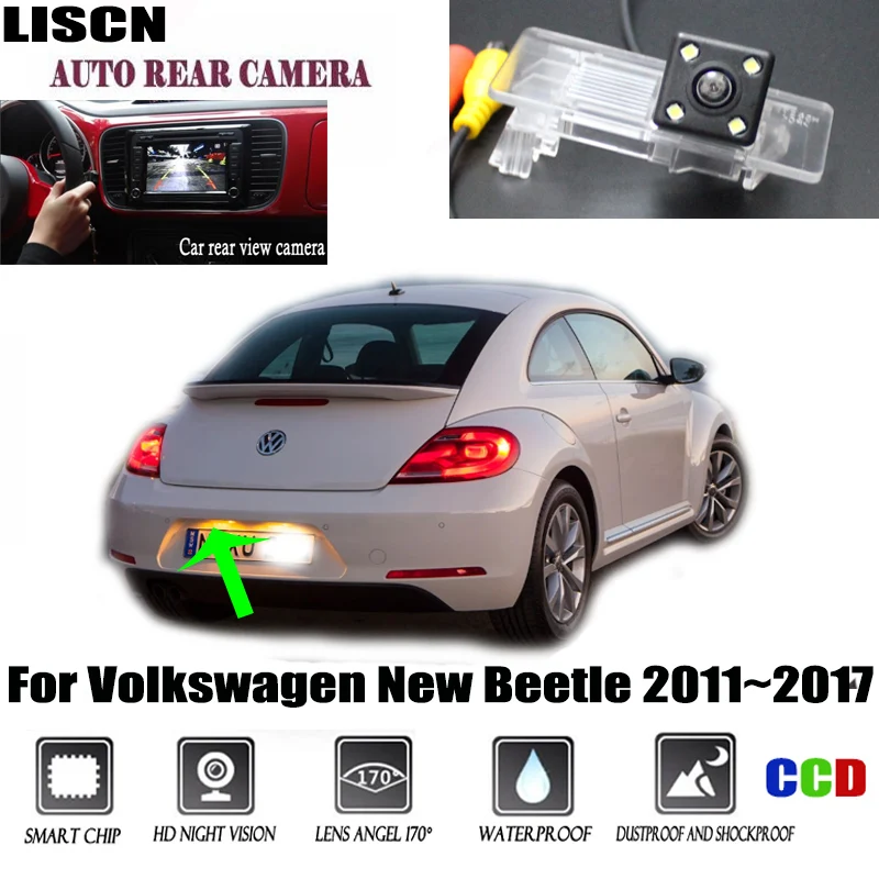 Auto rückansicht kamera Für Volkswagen New Beetle 2011 2012 2013 2014 2015 2016 2017 Rückfahr kamera/Lizenz Plat kamera Image