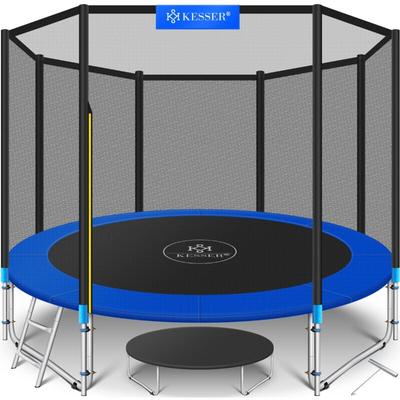 Trampolin tüv Rheinland gs Zertifiziert Komplettset mit Sicherheitsnetz Leiter Randabdeckung & Image