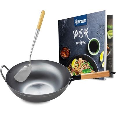 Wok Set aus Karbonstahl flach Image