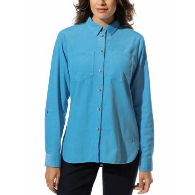 Walbusch Damen Feincord-Bluse samtweich Blau Image
