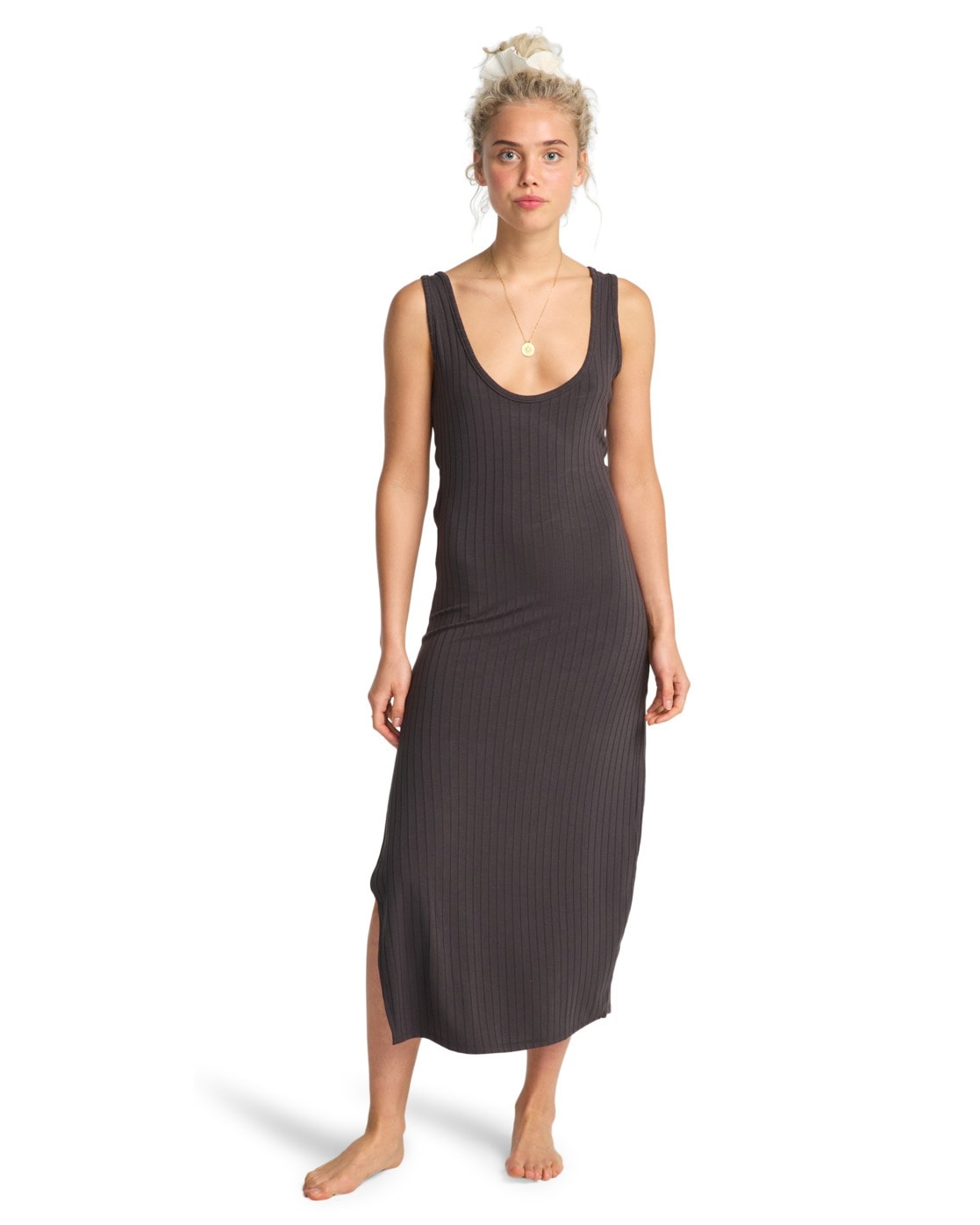 Strickkleid BILLABONG "Take A Look", Damen, Gr. L, US-Größen, schwarz (schwarz sands), Obermaterial: 45% Polyester, 45% Viskose, 10% Elasthan;, Kleider Strickkleid