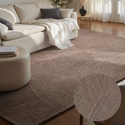 Wollteppich HANSE HOME "Eleni", grau (taupe), B:160cm H:18mm L:230cm, Wolle, Teppiche, Handgetuftet, Wolle, Natur, Wohnzimmer, Schlafzimmer, Skandi, Hygge Image