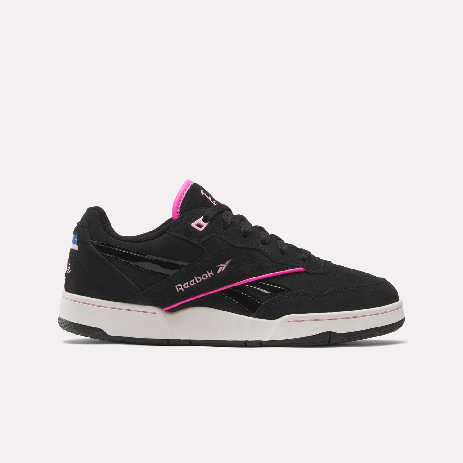 Reebok Mens X Barbie BB 4000 II Trainers in Black Pink - Size UK 4 | Reebok Sale | Discount Designer Brands