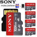 Scheda di memoria Sony Micro SD da 1 TB 512 GB 256 GB FINO a 100 MB/s C10 U3 64 GB 128 GB Scheda TF 4K HD per adattatore lettore di schede USB Microsd