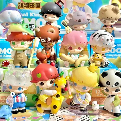 Dimoo Animal Kingdom Blind Boxes Series Figurines Cute Fine Game Girls Boys Birthday Presents