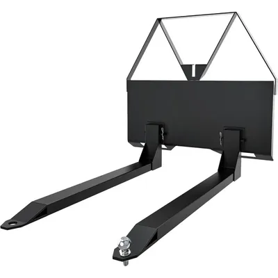 Quick Attach Pallet Forks Attachment Skid Steer Forks 2600 lbs Capacity for Tractors Loaders Quick