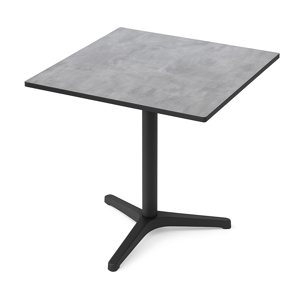 BIG Möbel GmbH Gastro Terrassentisch NICO | 70x70 cm | HPL Compact Beton Grau | Made in Germany Image
