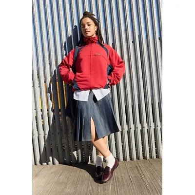 iets frans. Tyla Panelled Shell Jacket - Red XL at Urban Outfitters