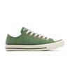 Sneaker CONVERSE "CHUCK TAYLOR ALL STAR", Gr. 43, foothill grün, egret, schwarz, Leder, sportlich, Schuhe
