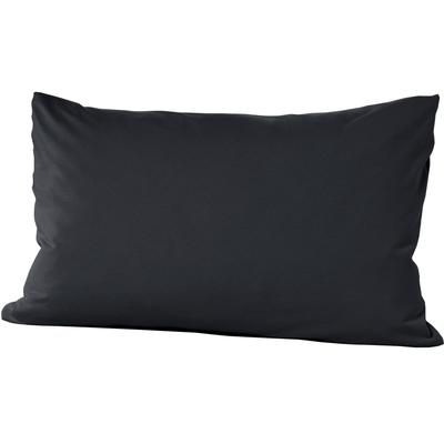 Kissenbezug PRIMERA "Primera Mako-Feinjersey Kissenbezug im Doppelpack", schwarz, B:40cm L:60cm, Feinjersey, 100% gekämmte Baumwolle, Mako-Feinjersey, Kissenbezüge, In vielen Uni-Tönen Image