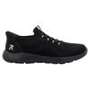 Slip-On Sneaker RIEKER SPORT "Ready2GO", Damen, Gr. 39, schwarz, Textil, Lederimitat, sportlich, Schuhe, Halbschuh, Freizeitschuh, Slipper mit MemoSoft-Innensohle