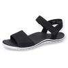 Sandale DOCKERS BY GERLI, Damen, Gr. 41, schwarz (allschwarz), Nubuklederimitat, Basic, Schuhe, Barfußschuh, Klettschuh, Sommerschuh für den Alltag