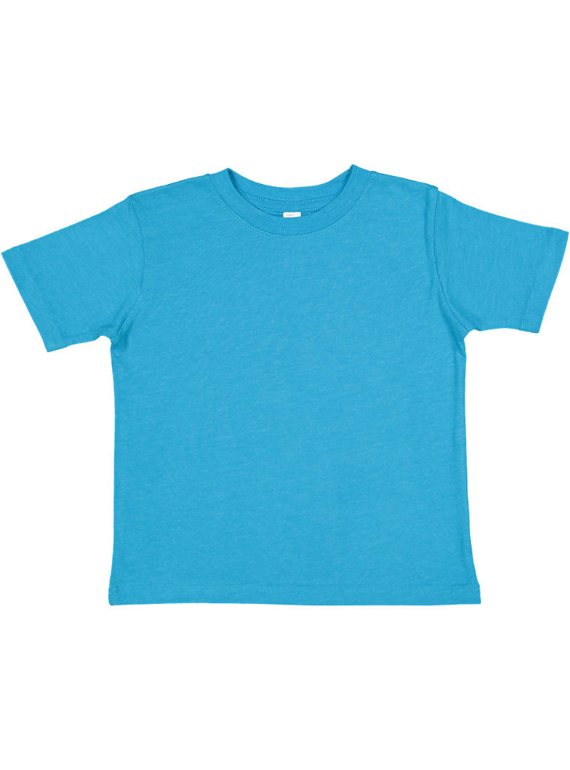 Rabbit Skins 3321 Toddler Fine Jersey T Shirt in Vintage Turquoise size 7 | Cotton LA3321, RS3321