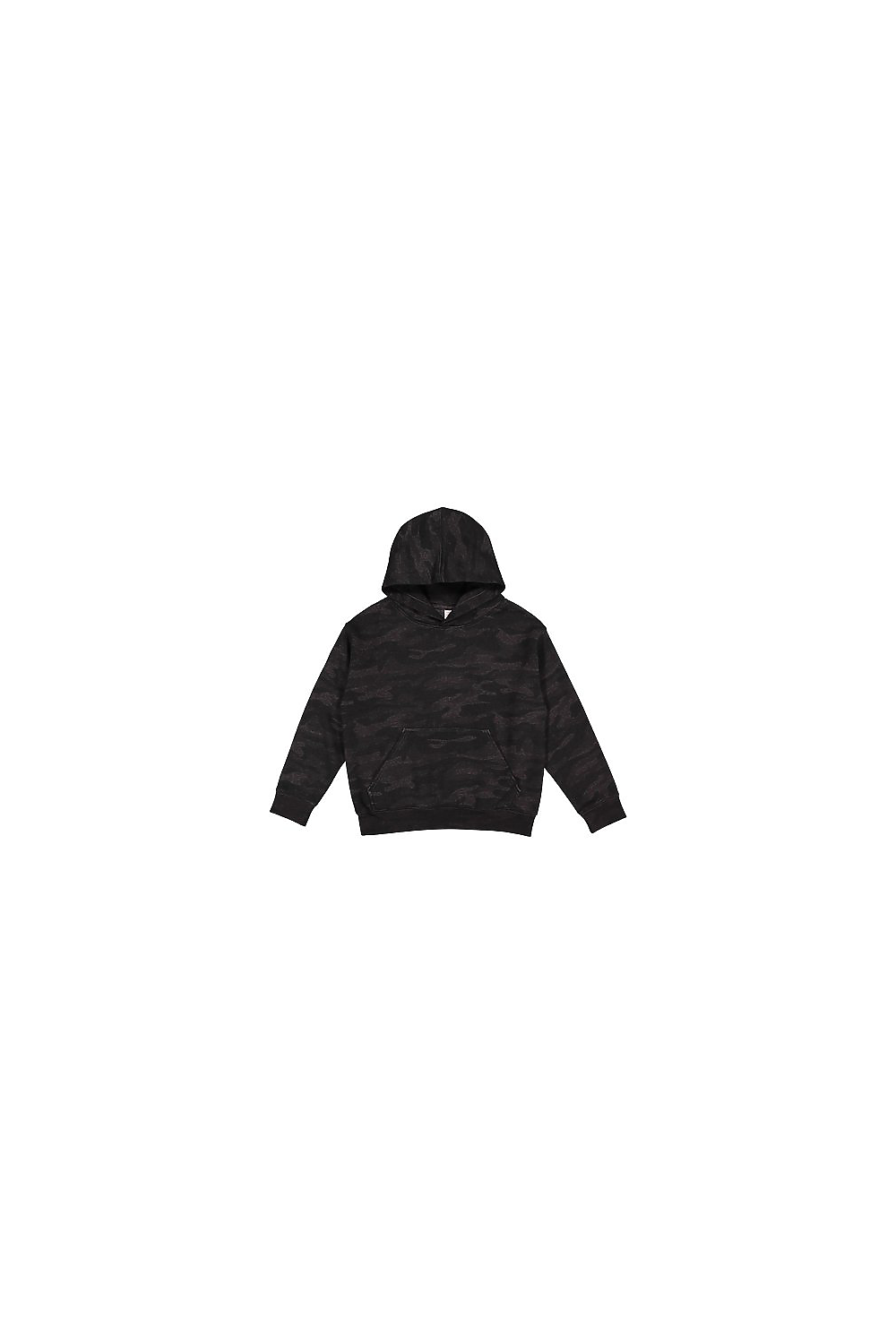 LAT 2296 Youth Fleece Hoodie Sweatshirt in Storm size Small LA2296