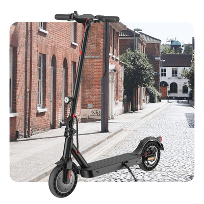 TEMU E Scooter With Abe, Range Up To 30 Km, 350-watt Electric Motor Scooter With 8.5-inch Honeycomb Tires, Dual Brakes And Dual Suspension, 20 Km/h Image