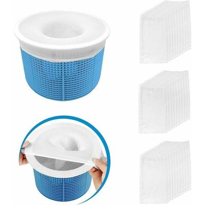 30 Stück Pool-Skimmer-Socken, perfekte Filterschoner, Pool-Skimmer-Socken für Filter-Skimmer-Korb, Image