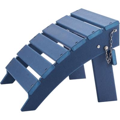 Mophorn - 15,7L x 18,9B x 13H Zoll hdpe klappbarer Adirondack-Ottomane, wetterbeständige Fußstütze Image
