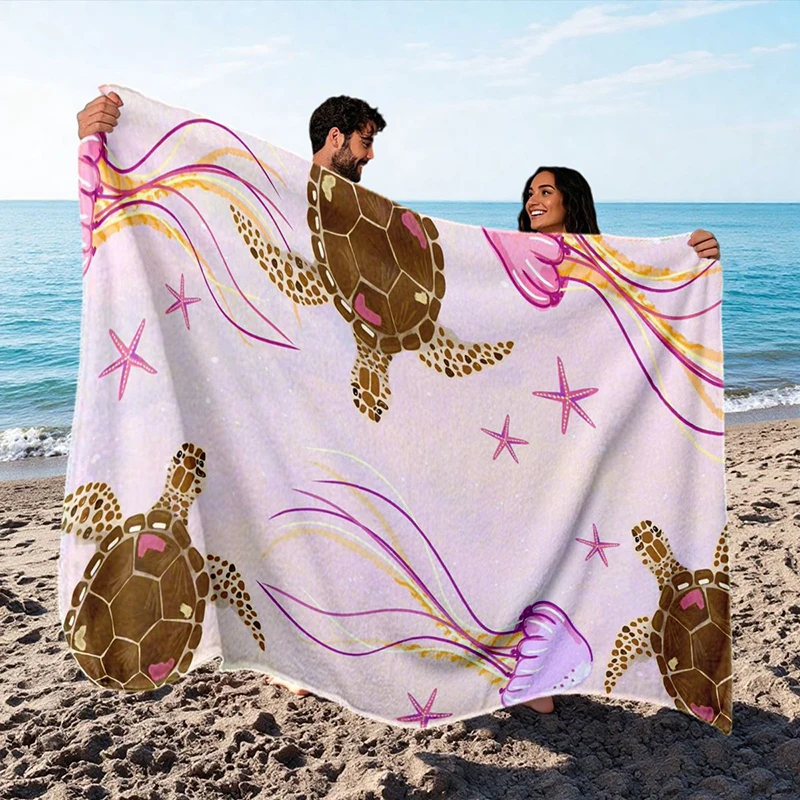 Bedrucktes Handtuch aus Mikrofaser, schnell trocknendes Handtuch, Reisehandtuch, Sporthandtuch, Strandtuch, sanddichtes, weiches, leichtes Handtuch zum Schwimmen, Yoga, Fitnessstudio