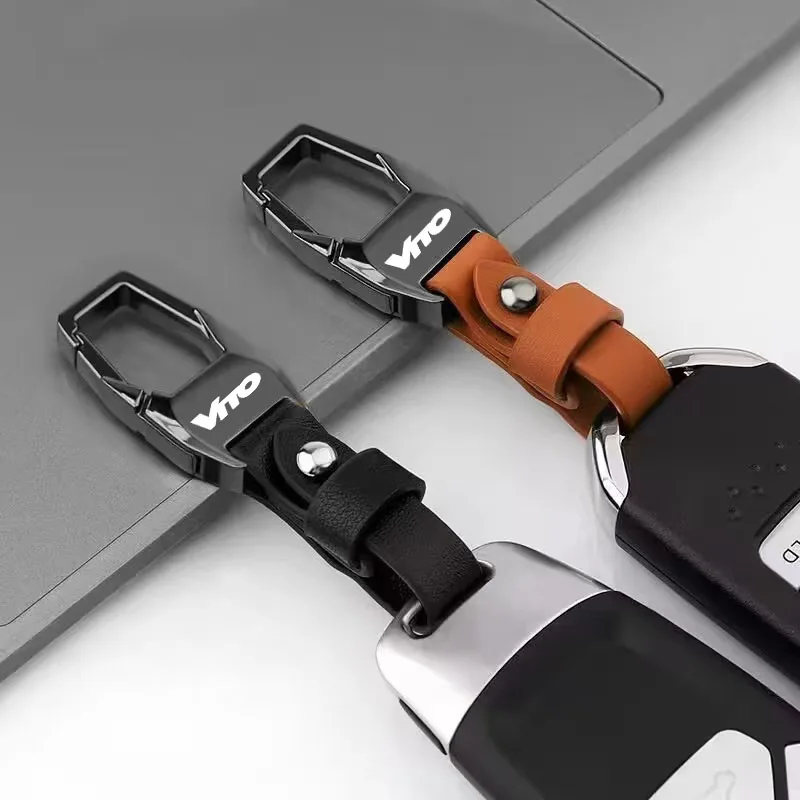 Für Mercedes Benz Vito W639 W447 W638 Deluxe Leder Auto Schlüsselanhänger Schlüsselanhänger Schlüsselanhänger Lanyard Geschenk Schlüsselanhänger Image