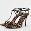 Leopard Super High Heels Sandalen Elegante Sexy Frauen Schuhe 2025, Sommer Mode Neue Party Pumpen