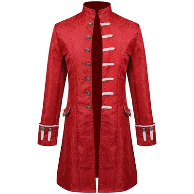 Herren Steampunk Mantel Kolonial Jungen Jacke Vintage Mittelalter Viktorianisch Kostüm Frack Image