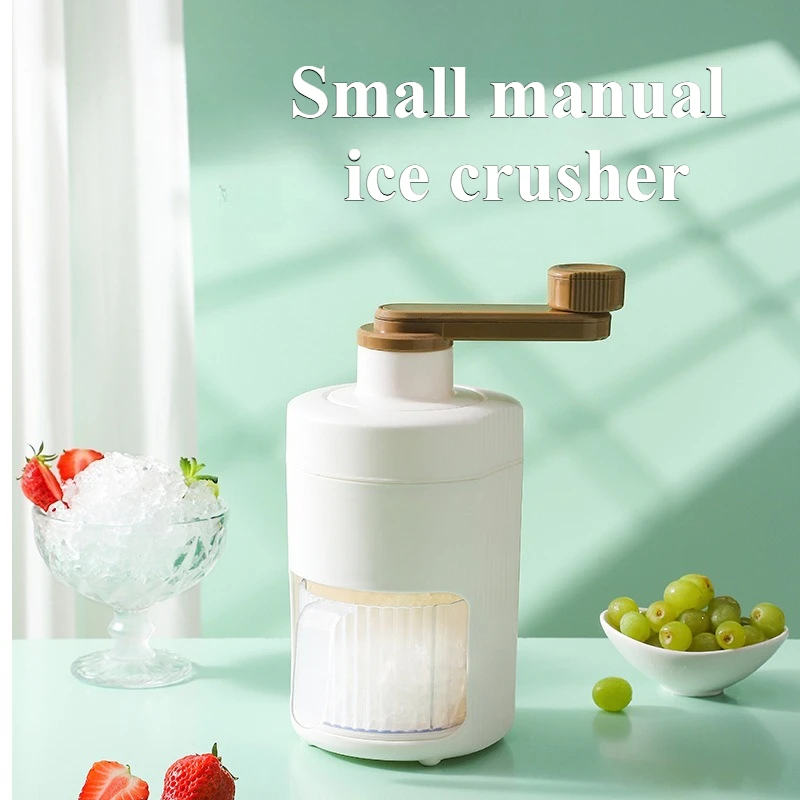 Mini Easy Ice Shaver Kreative Zerkleinerung Rasierte Zerkleinerungsmaschine Haushalt Handkurbel Praktische Tragbare Eiscreme Werkzeuge Image