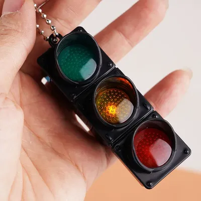 Good Looking Doll House Simulation Traffic Light Model Decoration Children Play House Toy Backpack