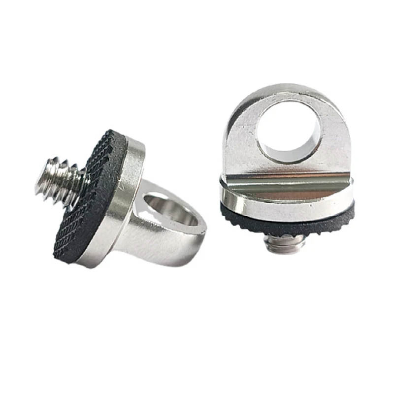 Stainless Steel Shoulder Safety Buckle Screws 1/4 Hand screwed eyebolts Action Digital Camera Accessories for Canon Nikon Sony Image