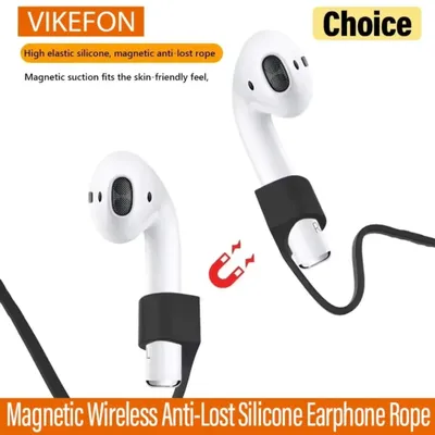 Anti-verlorenes Silikon-Kopfhörerkabel, Halterkabel, geeignet für AirPods 1, 2, 3 Pro, kabelloses Bluetooth-Headset, Nackenbügelkabel, universell Image