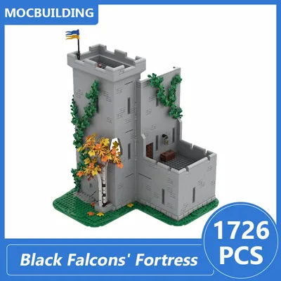 Schwarze Festung Modell Moc Bausteine Diy Montieren Ziegel Burg Architektur Sammlung Kreative Display Spielzeug Geschenke 1726PCS Image