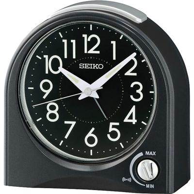 Quarzwecker SEIKO, schwarz, Wecker, Wecker, Reisewecker, Piepalarm, Schlafzimmer, Geschenkidee Image