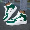YRZL Damenschuhe, Skateboard-Schuhe für Herren, Sneakers, hoch oben, leicht, weiß, schwarz, Sport,