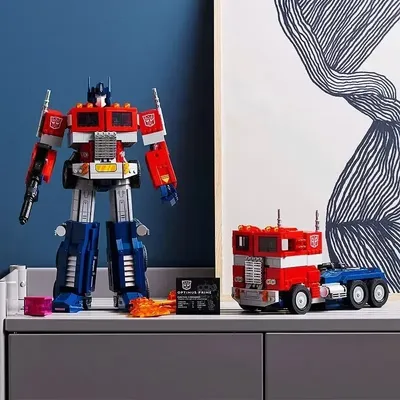 2025 Technische Kompatible geändert auto enthusiasten Rot Roboter Auto 1508 Stücke Ziegel Kreative Image