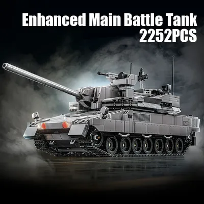 2252 Stück Panzerbaustein 360 ° Rotierender Turm, verbesserter Hauptschlacht, gepanzertes Image