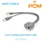 Panel Mount USB 2.0 and RJ45 Combo Cable with Screw Lock Dual Port stackable cable for patch panel
