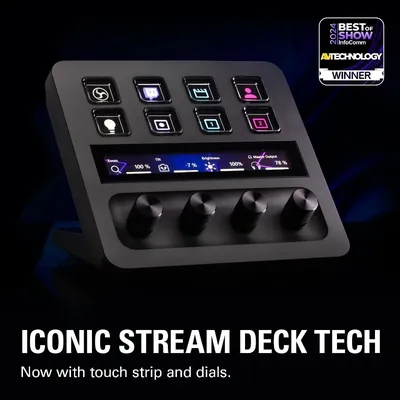 Stream Deck +, Audio Mixer, Production Console and Studio Controller for Content Creators